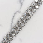 VINTAGE H WINSTON 7 CARAT DIAMOND TENNIS BRACELET 18k E-F VVS-VS DOUBLE ROW