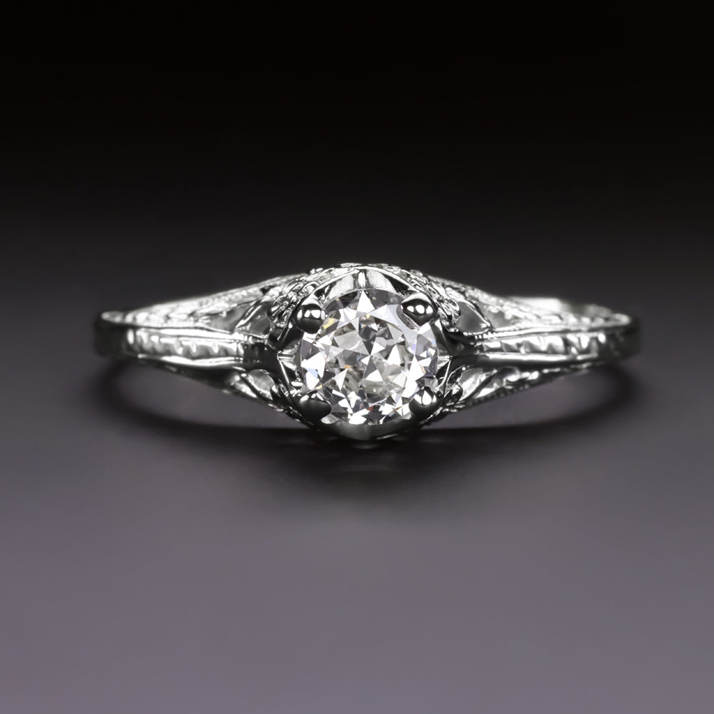 Edwardian Diamond Trilogy Ring 18ct Gold Antique Engagement Ring Vintage  Three Stone Ring - 2344 / LA480483 | LoveAntiques.com