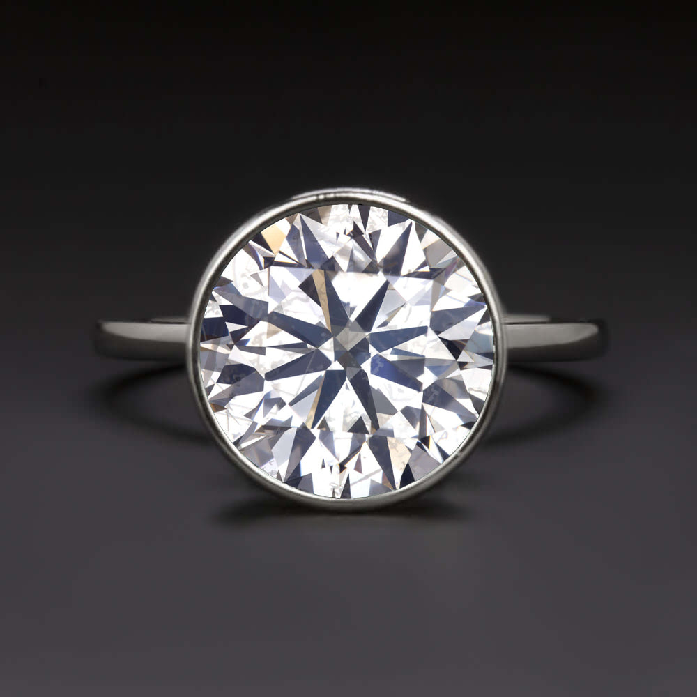 Certified 5 Carat Diamond Engagement Ring Moissanite Wedding Band AU75 –  Sandra's Bridal Collection