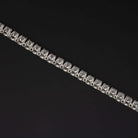 1.84ct LAB CREATED DIAMOND TENNIS BRACELET 14k WHITE GOLD CLASSIC ROUND CUT 2ct