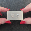 4.02ct VERY GOOD CUT DIAMOND STUD EARRINGS ROUND BRILLIANT MATCHING PAIR 4 CARAT