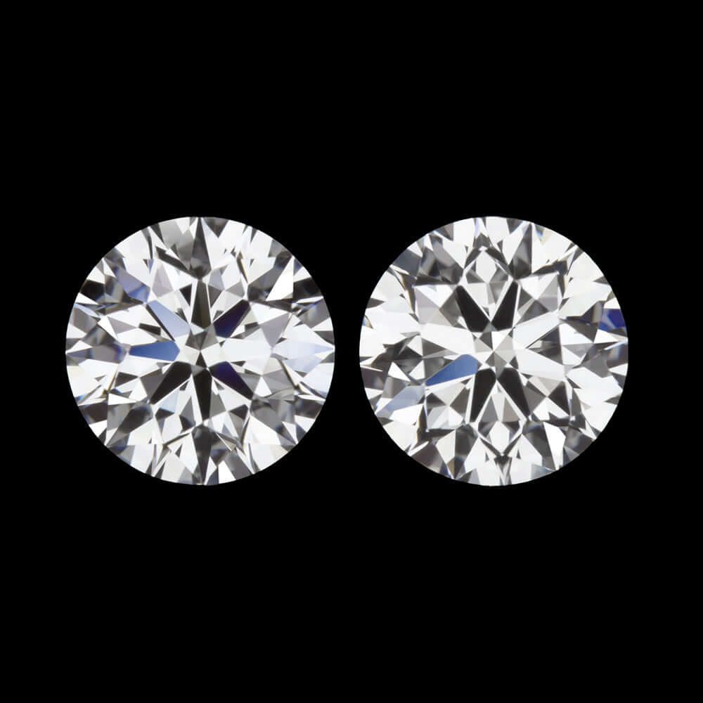 1 CARAT D-F VS LAB CREATED DIAMOND STUD EARRINGS MATCHING PAIR IDEAL ROUND CUT