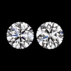 1 CARAT D-F VS LAB CREATED DIAMOND STUD EARRINGS MATCHING PAIR IDEAL ROUND CUT