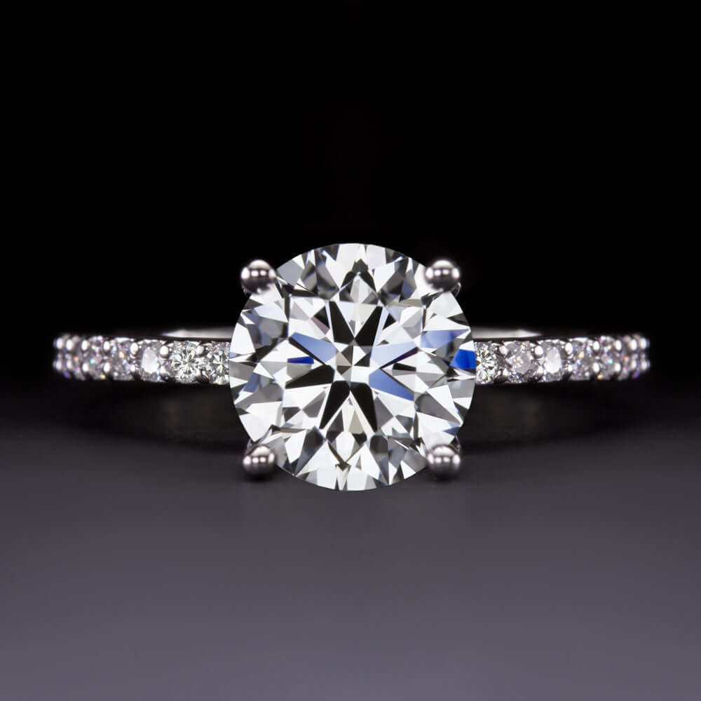 1.5 CARAT LAB CREATED DIAMOND ENGAGEMENT RING CERTIFIED G VS2 EXCELLENT ROUND
