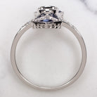 SAPPHIRE DIAMOND WHITE GOLD RING SETTING EDWARDIAN VINTAGE ANTIQUE STYLE MOUNT