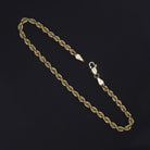 SOLID 10K YELLOW GOLD TWISTED ROPE CHAIN BRACELET 3mm MENS LADIES CLASSIC SIMPLE