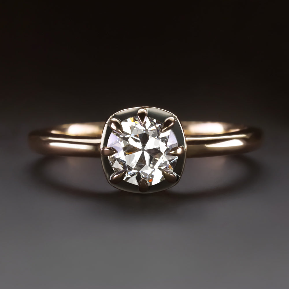 Antique Art Deco Old European Cut Diamond Ring 3 Stone Engagement 1920s OEC  | eBay
