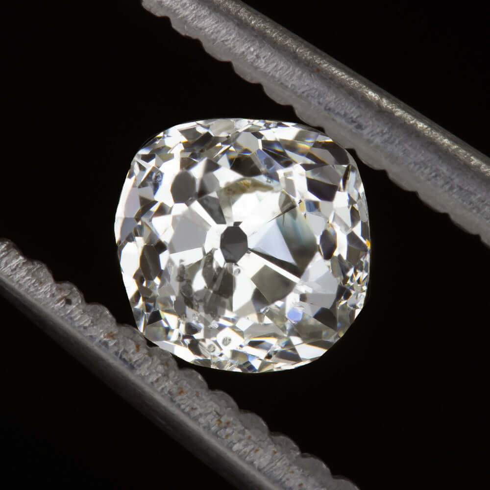 0.78ct OLD MINE CUT DIAMOND ANTIQUE LOOSE NATURAL ESTATE 3/4 CARAT CUSHION SHAPE