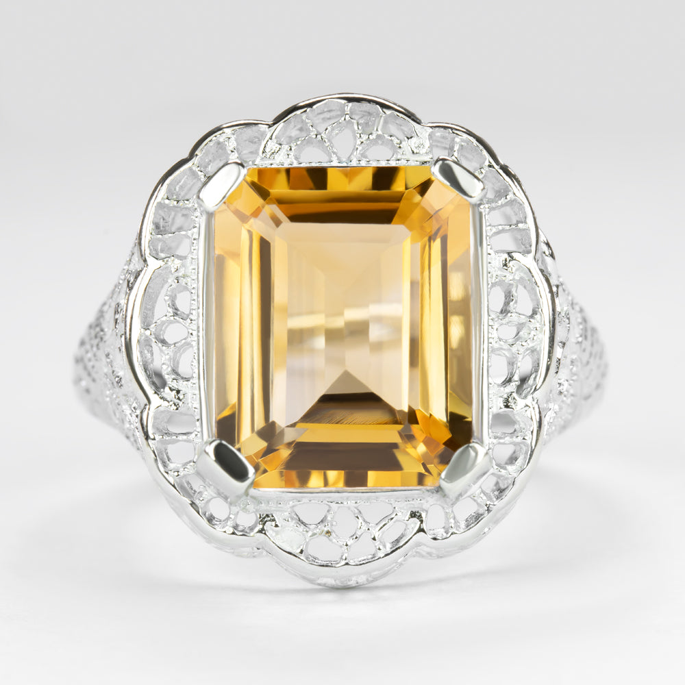 Emerald hot sale cut citrine