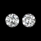 0.82c E VS1 VINTAGE ROUND CUT DIAMOND MATCHING PAIR STUD EARRINGS NATURAL ESTATE