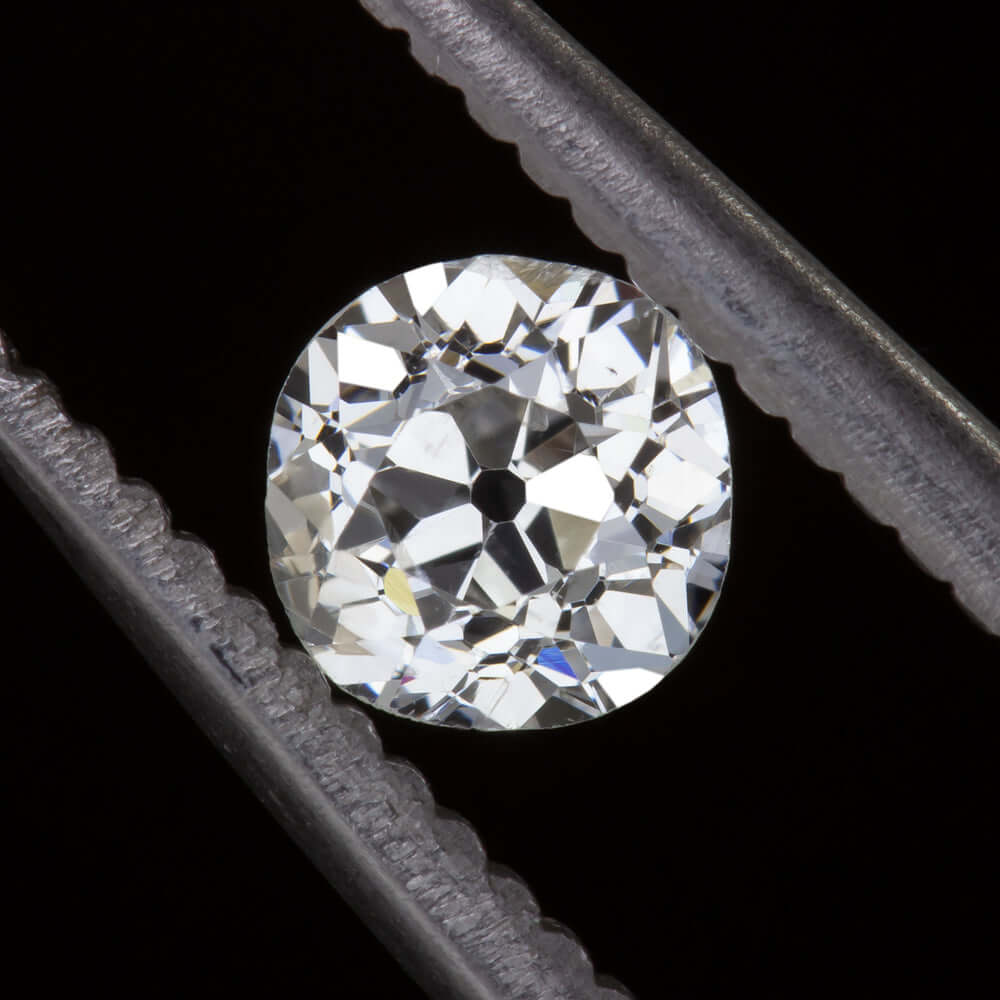 0.58ct GIA CERTIFIED H SI2 OLD MINE CUT DIAMOND ANTIQUE NATURAL LOOSE 1/2 CARAT