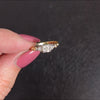 1/3ct H VS2 OLD EUROPEAN CUT DIAMOND VINTAGE ENGAGEMENT RING 14k TWO TONE GOLD