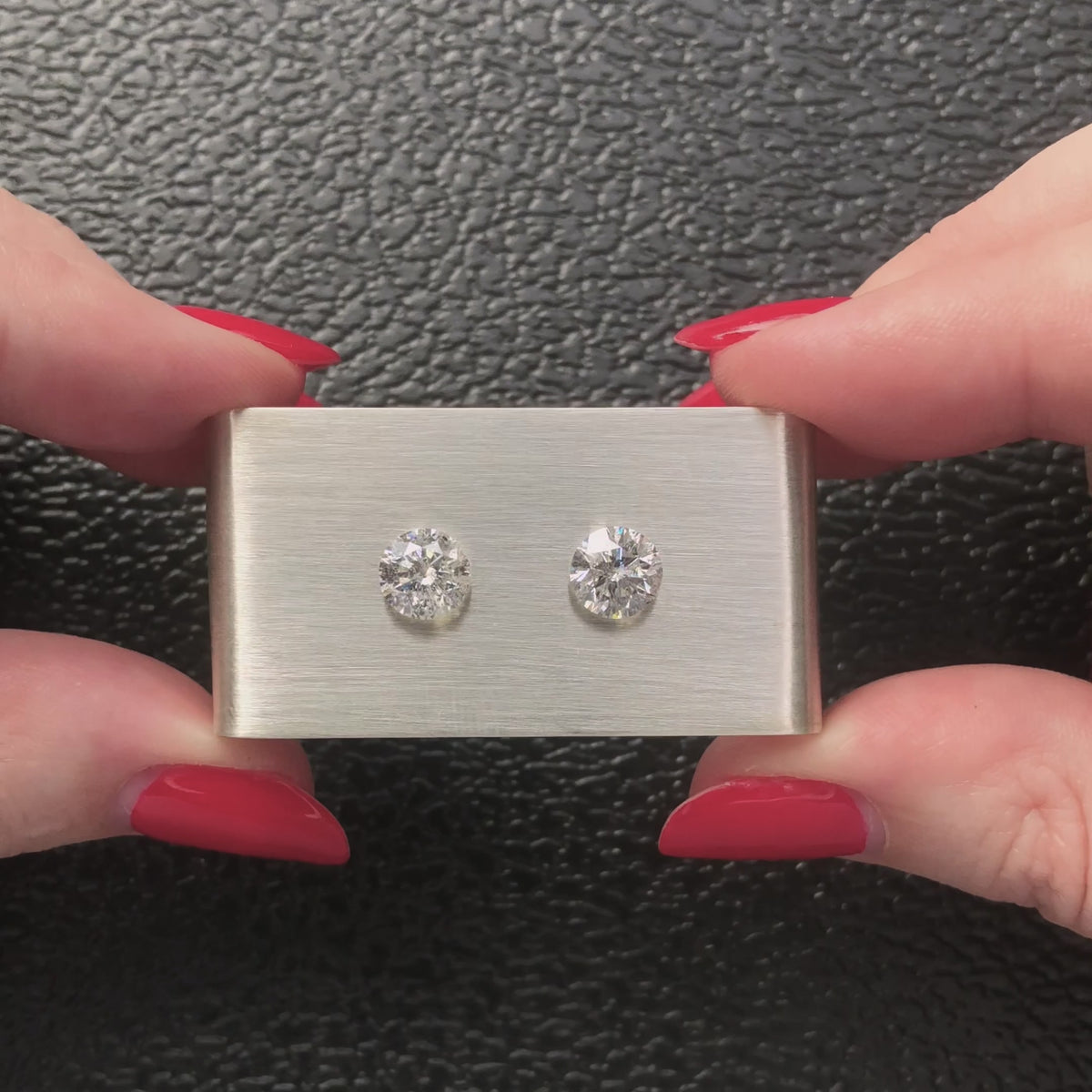 2.68ct VERY GOOD CUT DIAMOND STUD EARRINGS NATURAL ROUND BRILLIANT PAIR 2.5ct