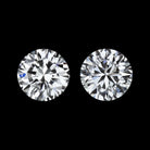 1ct E-F VS1-SI1 DIAMOND STUD EARRINGS ROUND BRILLIANT CUT MATCHING PAIR NATURAL
