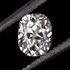 1.07ct ANTIQUE K-L VS2 OLD MINE CUT DIAMOND ELONGATED CUSHION BRILLIANT 1 CARAT