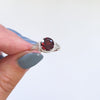 SKY BLUE TOPAZ STERLING SILVER VINTAGE STYLE SOLITAIRE RING ART DECO FILIGREE