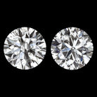 2.09ct VERY GOOD CUT DIAMOND STUD EARRINGS ROUND BRILLIANT MATCHING PAIR NATURAL