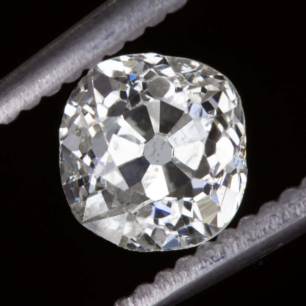 1.28c OLD MINE CUT DIAMOND ANTIQUE CUSHION BRILLIANT NATURAL LOOSE ESTATE 1.25ct