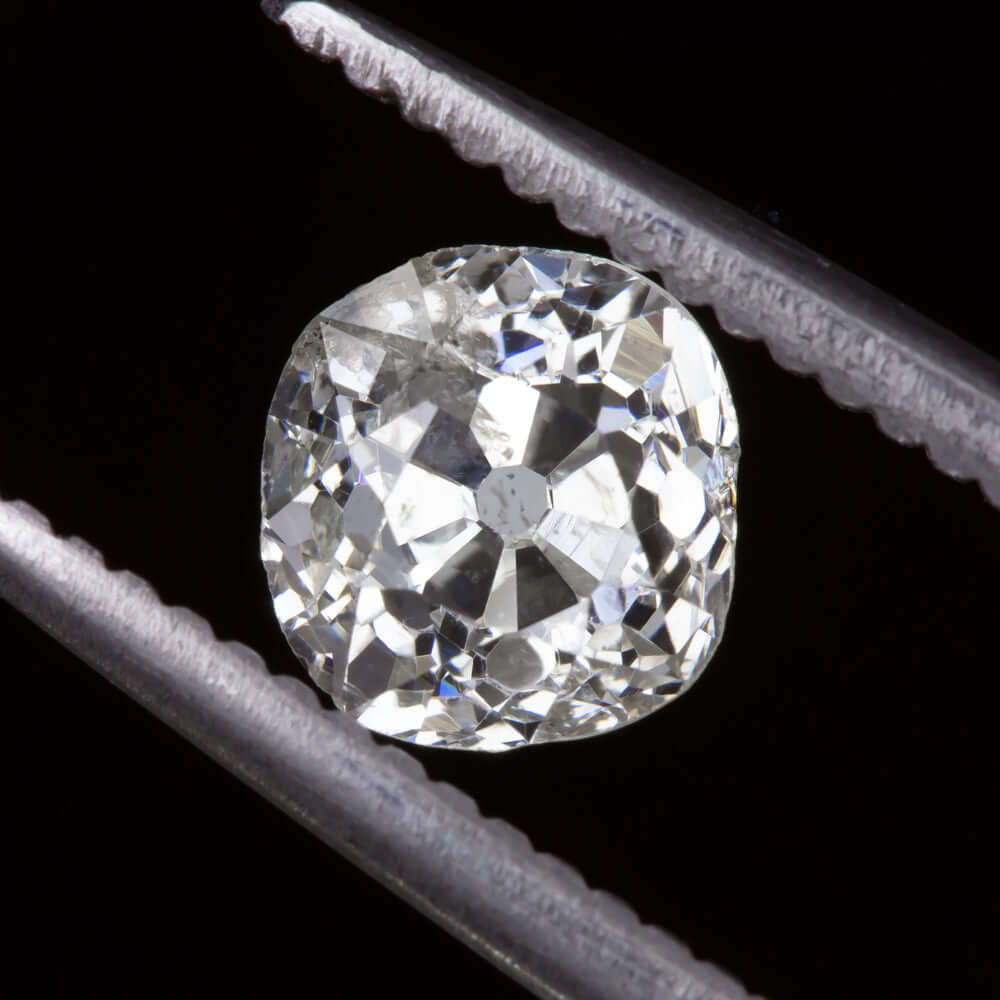 0.56ct G-H SI OLD MINE CUT DIAMOND ANTIQUE LOOSE NATURAL CUSHION 1800s VICTORIAN