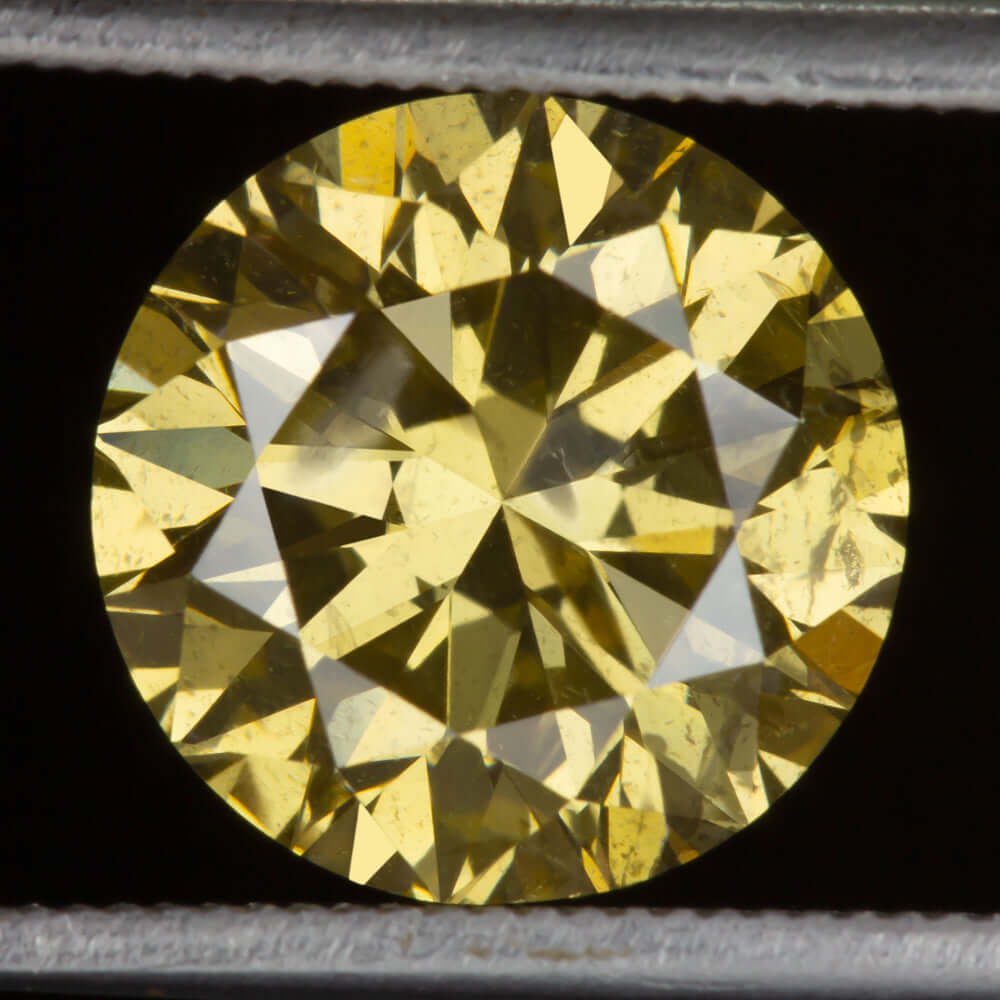 2.5ct GOLDEN CHAMPAGNE DIAMOND VERY GOOD ROUND BRILLIANT CUT LOOSE FANCY YELLOW