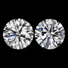2 CARAT EXCELLENT CUT E-F SI NATURAL DIAMOND STUD EARRINGS PAIR ROUND BRILLIANT