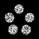 0.91ct F-G VS1-SI1 OLD EUROPEAN CUT DIAMOND 5 STONE LAYOUT VINTAGE PARCEL LOOSE