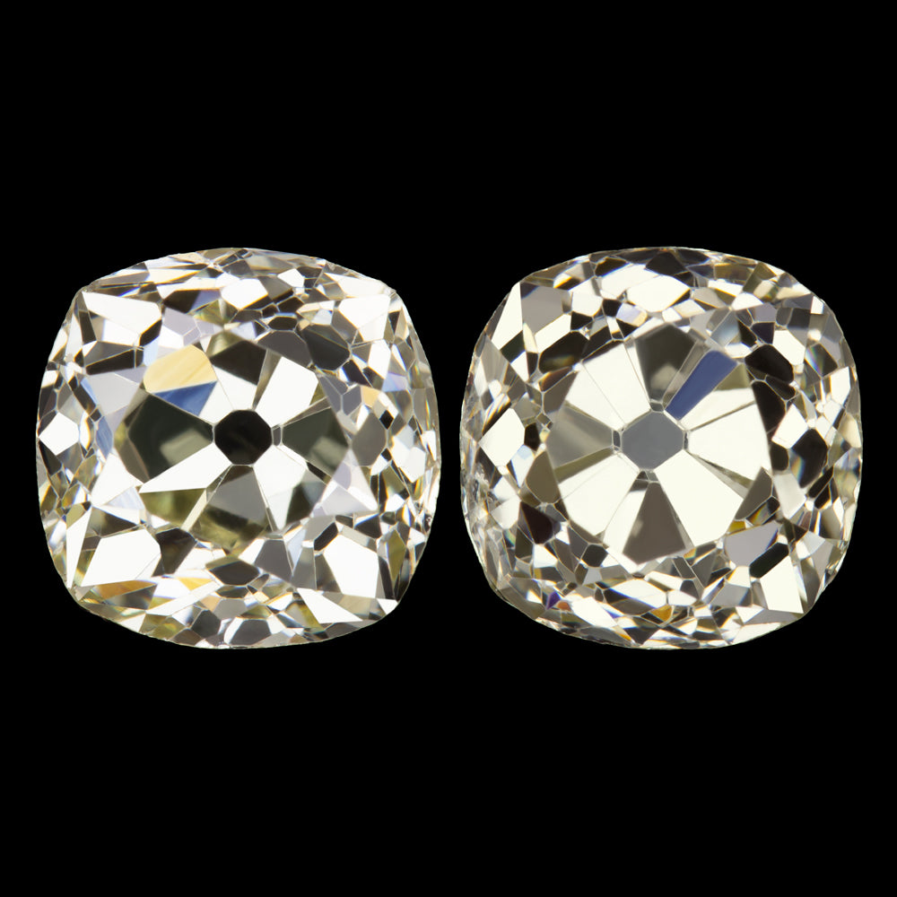 Old mine cut diamond earrings Clearance