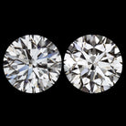 4 CARAT GIA CERTIFIED I SI2 DIAMOND STUD EARRINGS EXCELLENT CUT ROUND PAIR 4ct