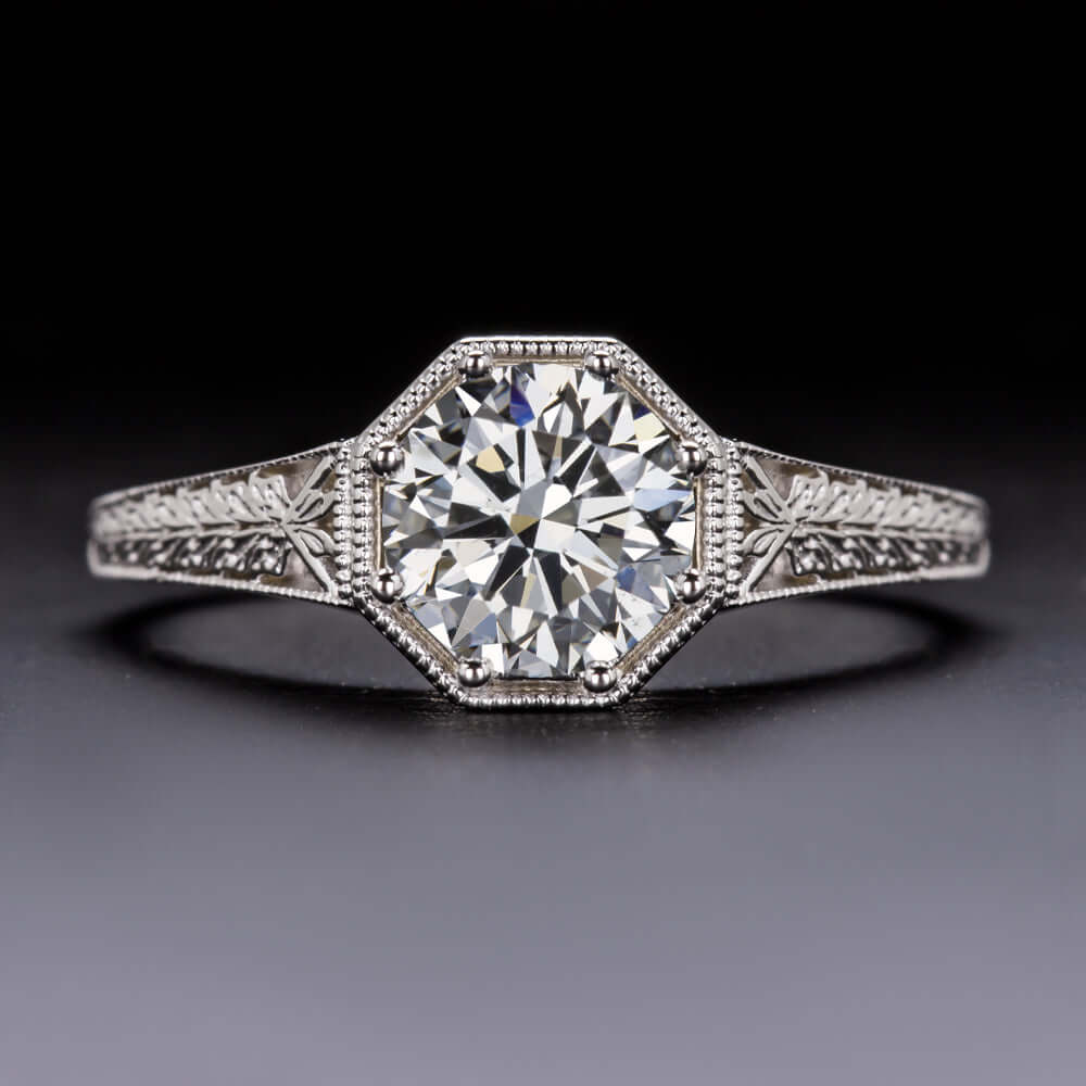 Gia certified 1 carat diamond ring Clearance