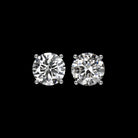 VERY GOOD CUT 0.84ct CLEAN NATURAL DIAMOND STUD EARRINGS ROUND 3/4 CARAT PAIR