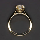 1.70ct GIA CERTIFIED 3X EXCELLENT CUT DIAMOND ENGAGEMENT RING 18k GOLD SOLITAIRE