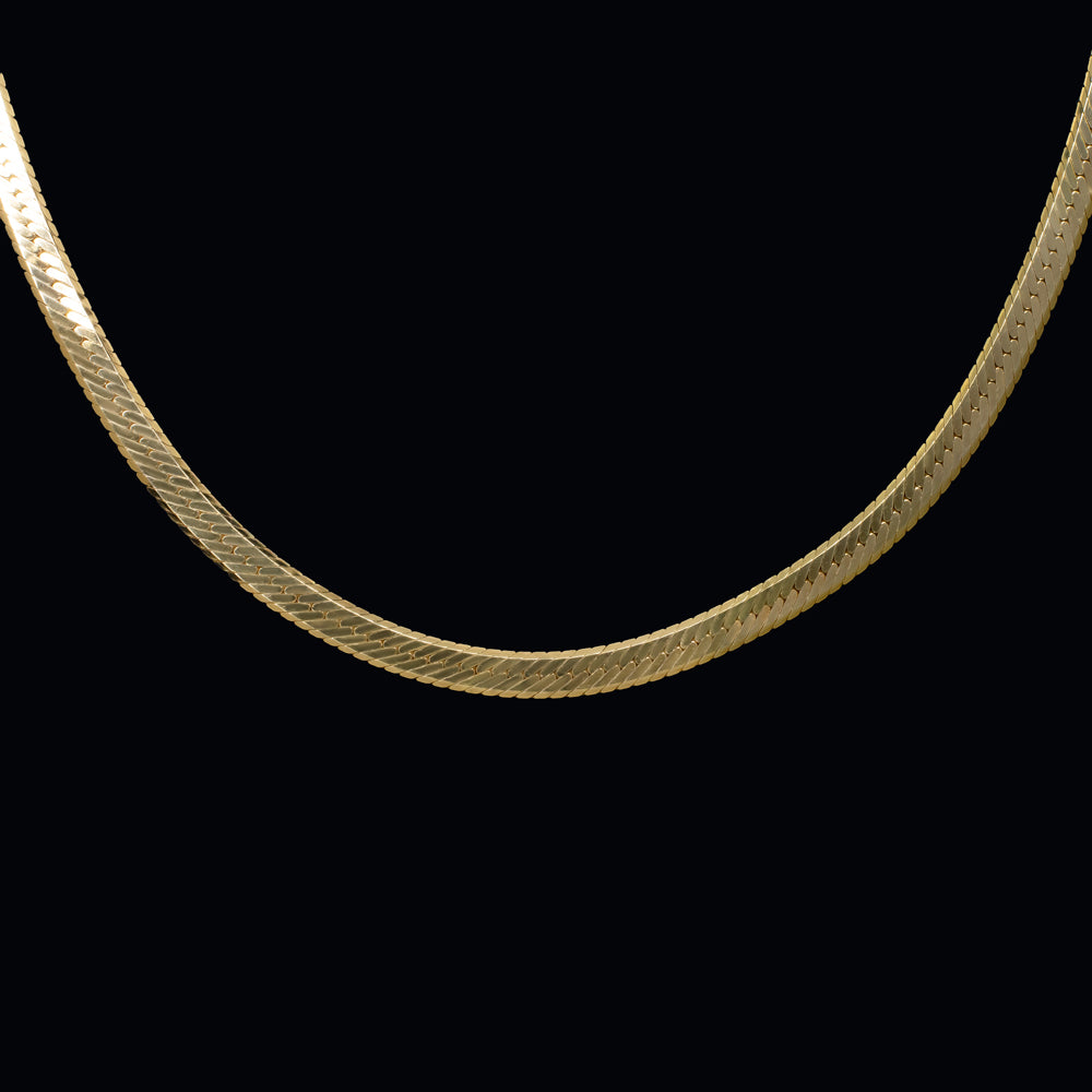 Thick Snake Chain Necklace Gold – Hey Happiness
