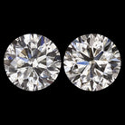 3 CARAT NATURAL DIAMOND STUD EARRINGS VERY GOOD ROUND BRILLIANT CUT PAIR 3ct