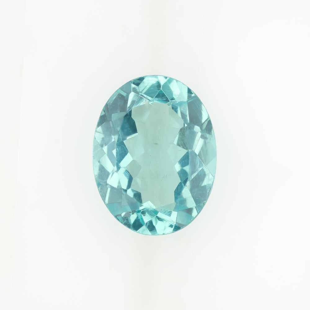 GIA CERTIFIED OVAL SHAPE CUT APATITE TEAL BLUE NATURAL