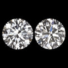 2.08ct VERY GOOD ROUND CUT DIAMOND STUD EARRING MATCHING PAIR NATURAL 2 CARAT