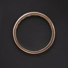 NATURAL PINK SAPPHIRE STACKING RING WEDDING BAND 14k ROSE GOLD BAGUETTE CHANNEL