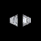 0.25ct D-E SI1 TRAPEZOID CUT DIAMOND MATCHING PAIR LOOSE NATURAL ACCENT STONES