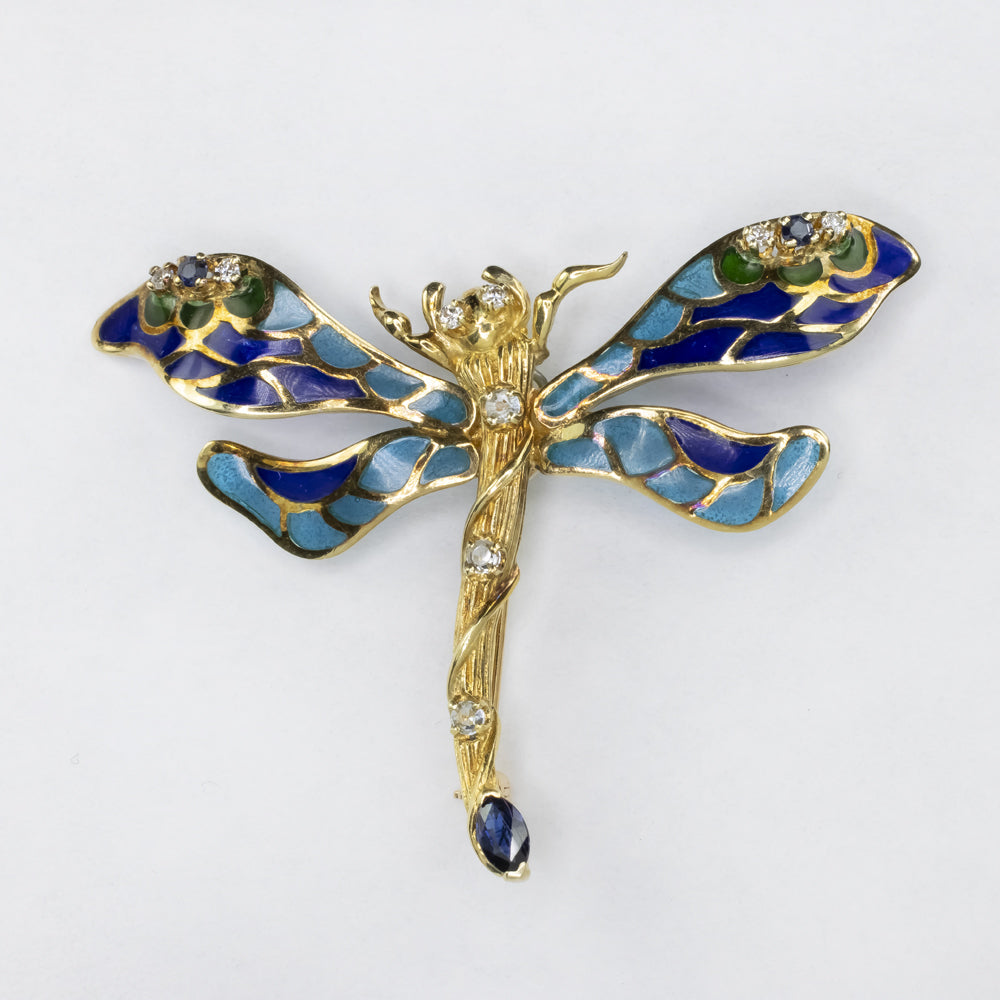 Amber Gold Vintage Design Crystal Rhinestone Dragonfly Brooches for Wo –  Gifts with Love and Art