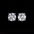 1 CARAT G-H SI2 DIAMOND STUD EARRINGS ROUND BRILLIANT CUT WHITE GOLD CLASSIC 1ct