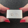 4.01ct VERY GOOD CUT DIAMOND STUD EARRINGS ROUND BRILLIANT MATCHING PAIR 4 CARAT