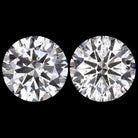 4.10ct VERY GOOD CUT DIAMOND STUD EARRINGS NATURAL MATCHING PAIR ROUND 4 CARAT