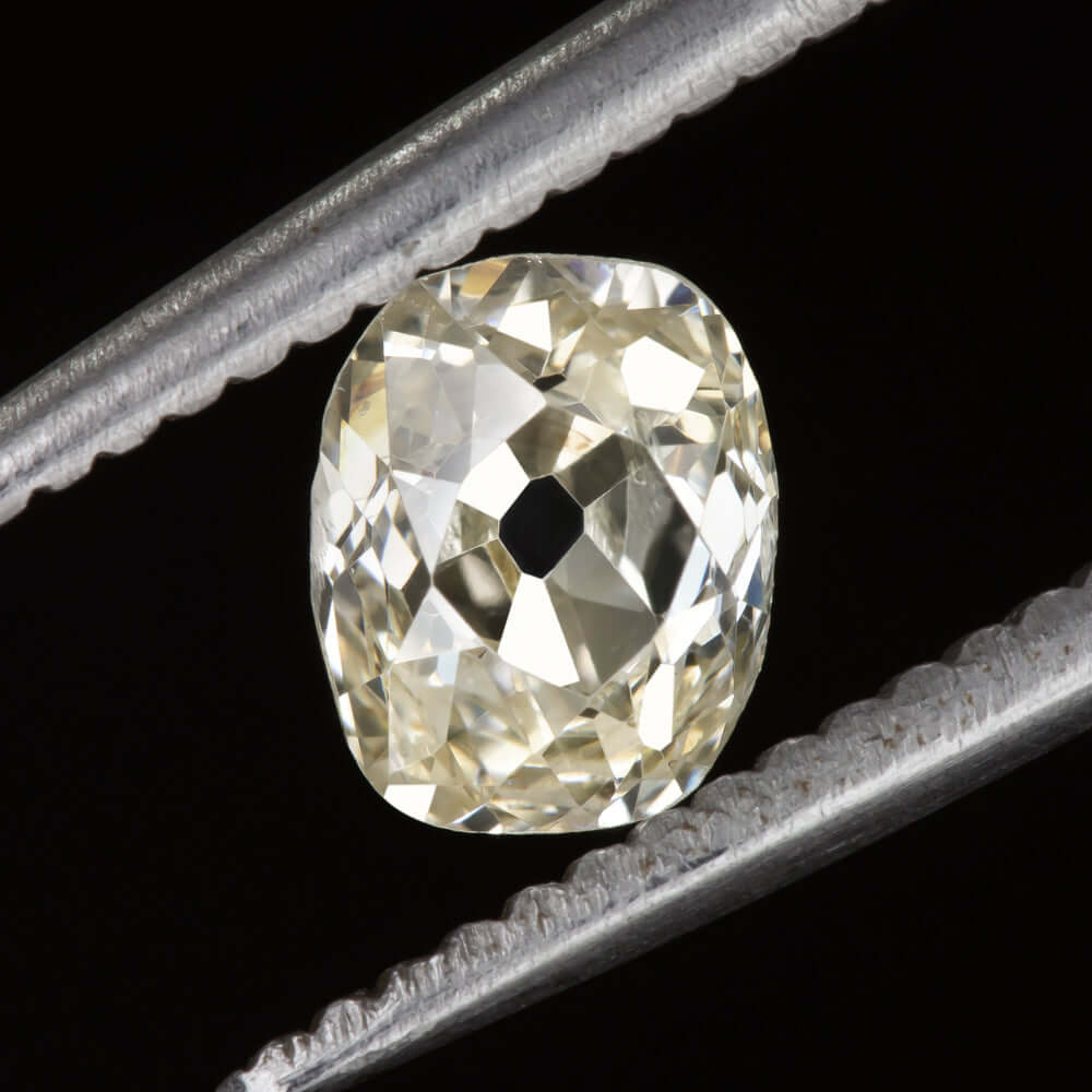 0.82ct OLD MINE CUT DIAMOND ELONGATED CUSHION ANTIQUE LOOSE ESTATE OVAL NATURAL