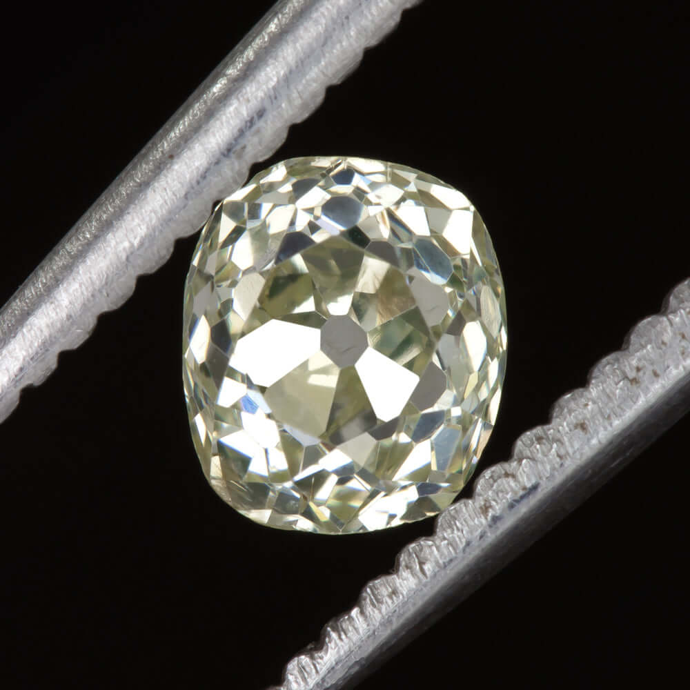 0.80ct OLD MINE CUT DIAMOND ELONGATED CUSHION ANTIQUE LOOSE ESTATE OVAL NATURAL