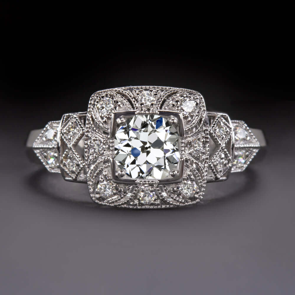 Elongated Cushion Lab Grown Diamond Engagement Ring