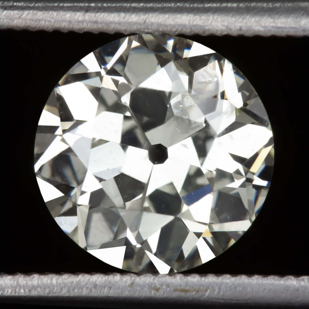 1.5 CARAT I-J SI OLD EUROPEAN CUT DIAMOND VINTAGE LOOSE NATURAL ESTATE 1.5ct OEC