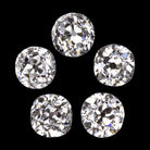 1.64ct G VS2-SI2 OLD MINE CUT DIAMOND 5 STONE LAYOUT LOOSE PARCEL ANTIQUE ESTATE