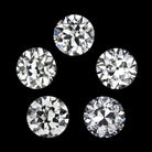 1.18ct G-F VS1-VS2 OLD EUROPEAN CUT DIAMOND 5 STONE LAYOUT VINTAGE PARCEL LOOSE