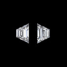 0.24ct D-E VS2-SI1 TRAPEZOID CUT DIAMOND MATCHING PAIR LOOSE NATURAL ACCENT 1/4