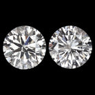 2.10ct VERY GOOD ROUND CUT DIAMOND STUD EARRING MATCHING PAIR NATURAL 2 CARAT