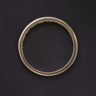 NATURAL BLACK SPINEL STACKING RING WEDDING BAND 14k YELLOW GOLD BAGUETTE CUT